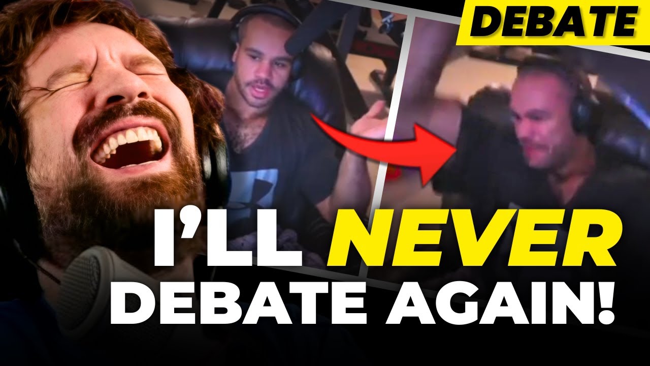 VeganGains Ragequits Debate And SMASHES His Desk