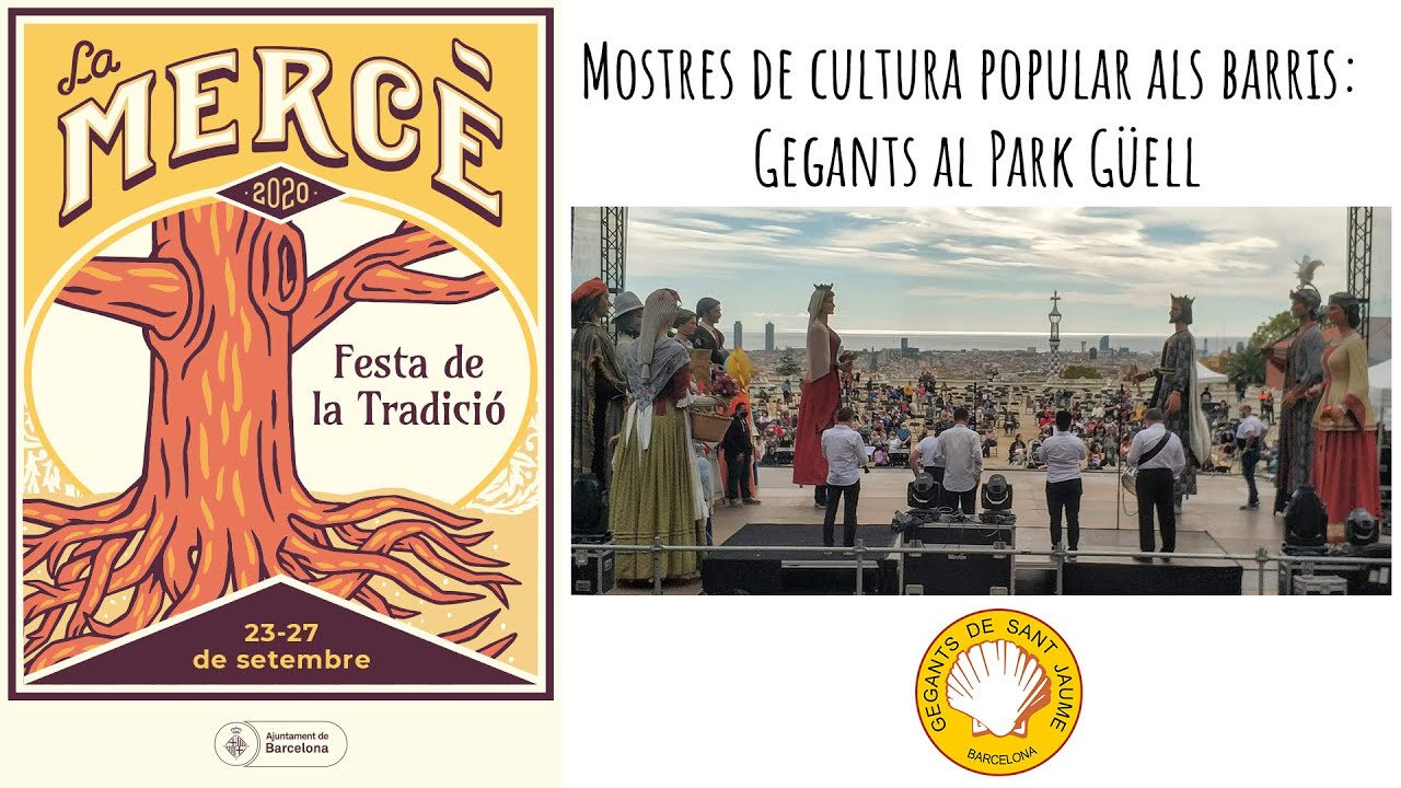 Mostres de cultura popular als barris: Gegants al Park G&uuml;ell - #LaMerc&egrave; 20
