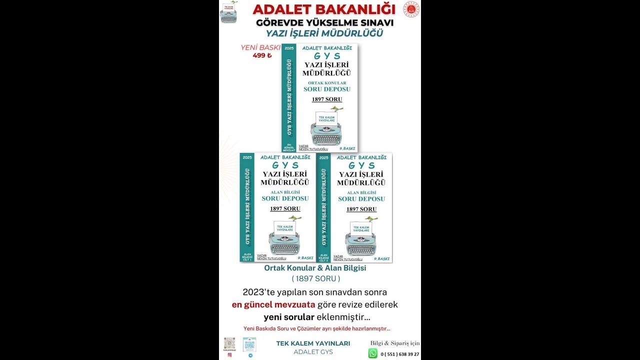 3 GYS SINAV SORULARI, Tebligat Kanunu, Elektronik Tebligat, Anayasa Mahkemesinin Kuruluşu