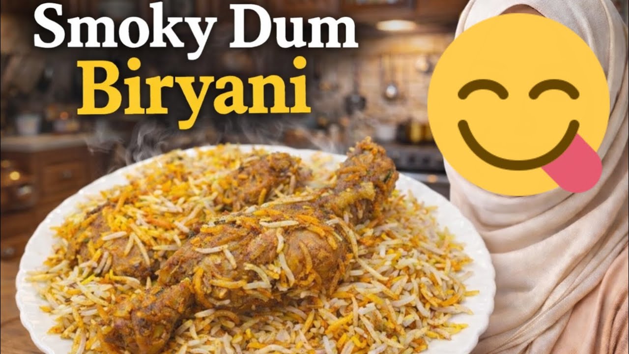 Chicken Biryani Recipe | Easy Smoky BBQ Dum Biryani at Home | Aesthetic Muslimah Diaries