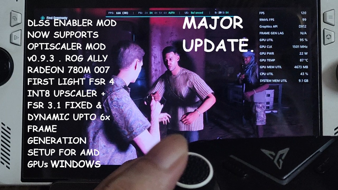Мод DLSS Enabler теперь поддерживает Optiscaler v0.9.3 | Настройка FSR 4 + FSR Multi Frame Gen в ...