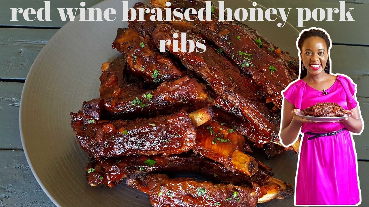 RED WINE BRAISED HONEY PORK RIBS | KALUHI'S KITCHEN