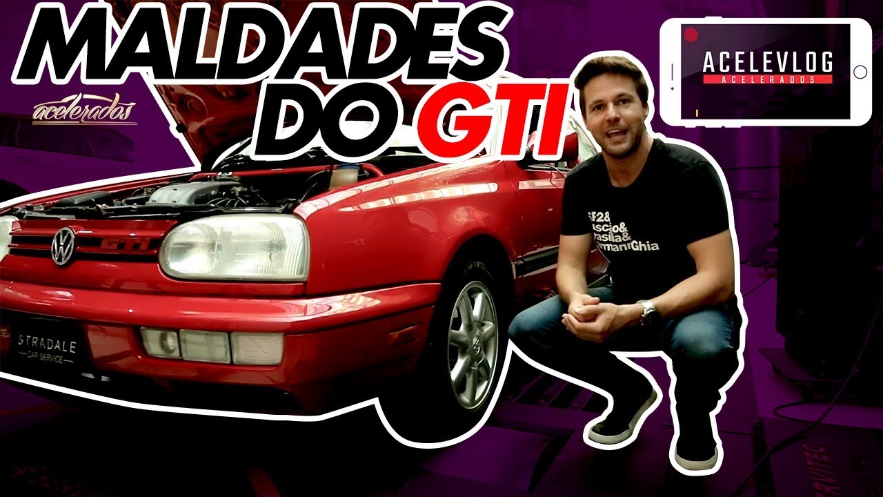 Golfão no dinamômetro! Gerson mostra o resultado dos upgrages no GTI 1994 - AceleVlog #88