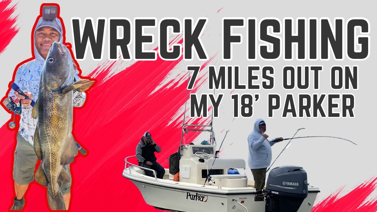 Wreck Fishing on my 18' Parker 7 miles offshore