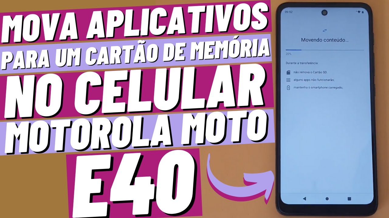 COMO MOVER APLICATIVOS PARA O CARTÃO DE MEMÓRIA NO CELULAR MOTOROLA MOTO E40