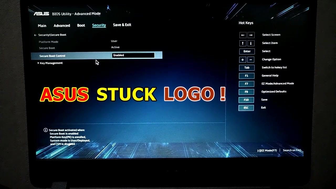 ASUS Laptop Stuck on the Logo #laptopstuck #asus #asuslaptop