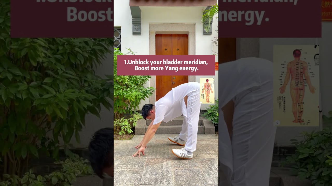 exercise to increase your energy and unblock your bladder meeridian #meridian #stretching #energy