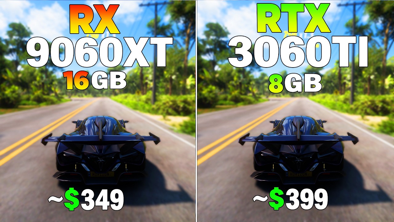RX 9060 XT vs RTX 3060 Tİ - Test in 8 Games