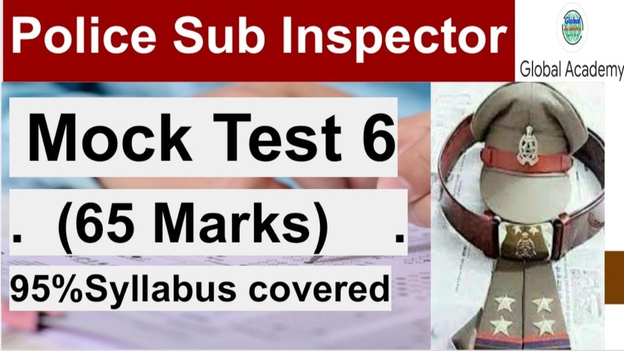 Mock Test 6 | Police Sub Inspector | JKSSB