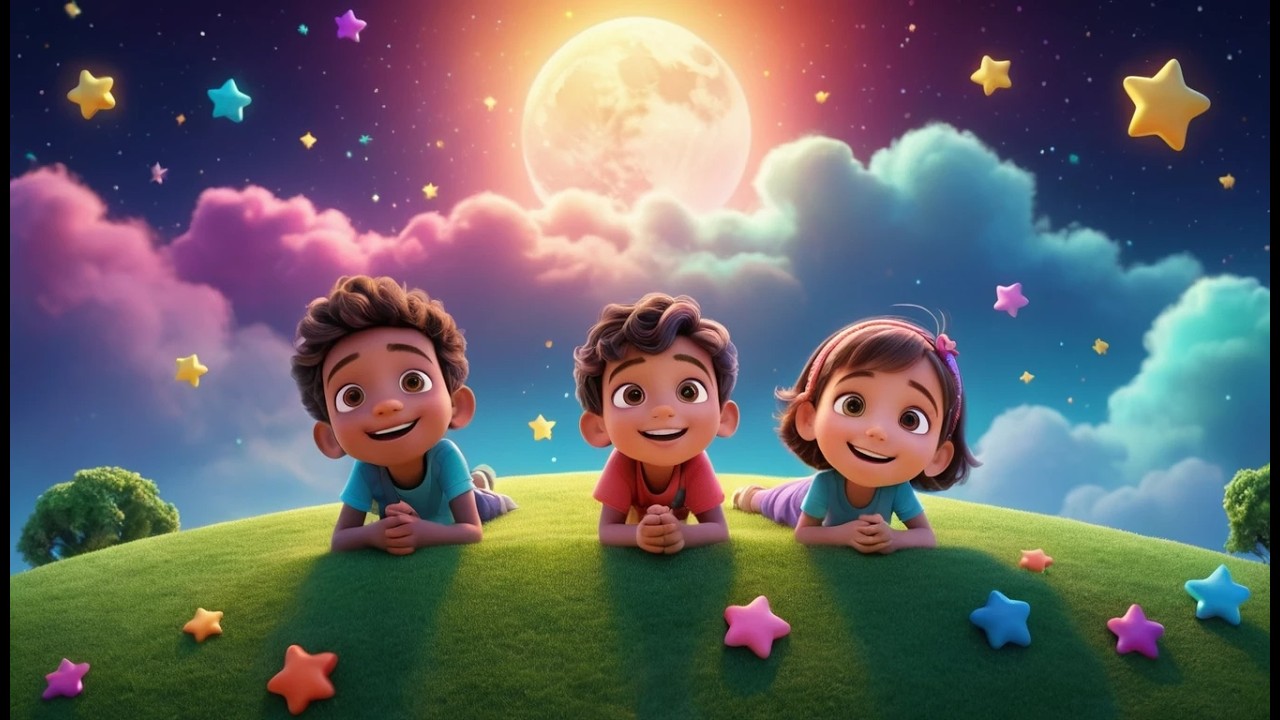 Sechzehn kleine Spielzeugsterne machen „Funkel, funkel“ | Schlaflied & Zählen lernen bis