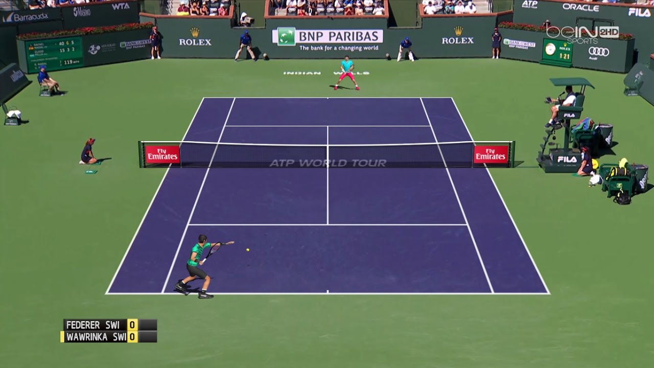 Tennis Elbow 2013 Federer vs Wawrinka Indian Wells Final 2017 60FPS