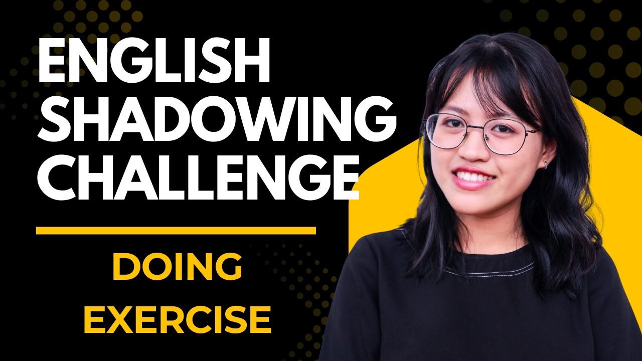 Talking About Doing Exercise in English | Shadowing Challenge | Speak More Naturally