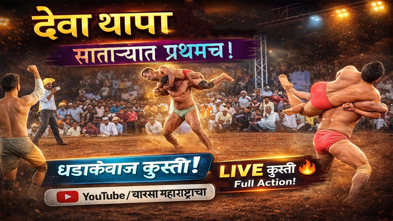 🔴 देवा थापा ची प्रेक्षणिय कुस्ती साताऱ्यात प्रथमच ....#kushti #dangal#satara#mharashtra#devathapa