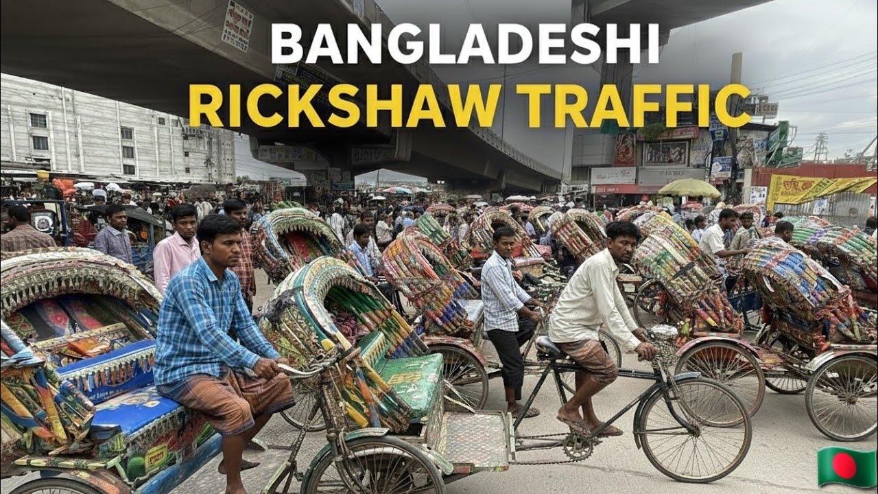 Rickshaw Traffic in Dhaka &ndash; A Day on the Busy Streets of Bangladesh