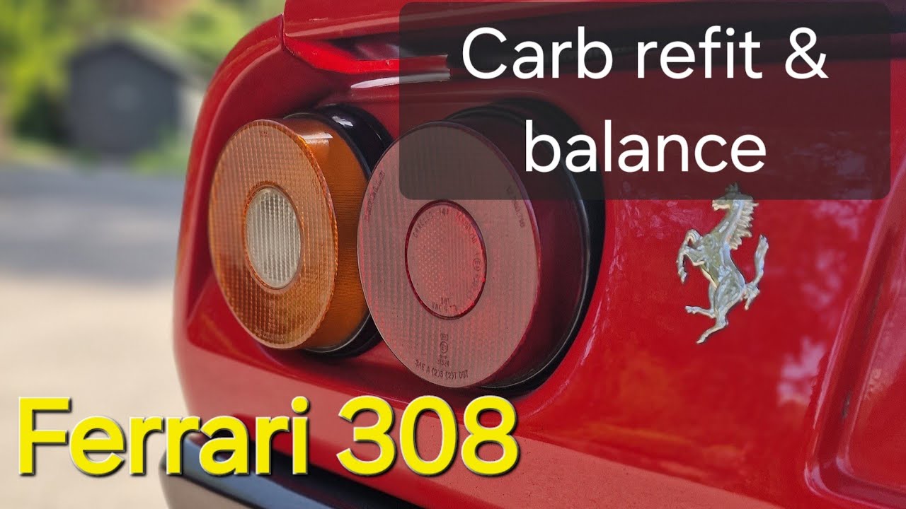 Pt 5 Ferrari 308GTS Weber 40 DCNF Carburettor refit and balance