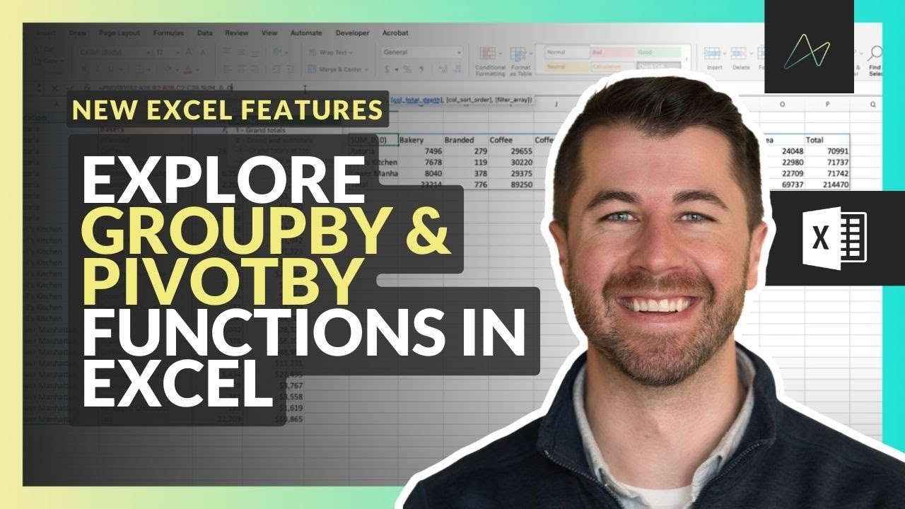 Explore GROUPBY and PIVOTBY Functions in Excel (NEW EXCEL FEATURES!)