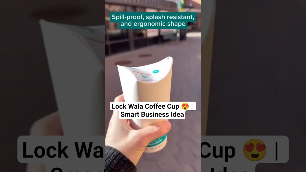 Lockable Eco-Friendly Coffee Cup ☕♻️ | No Spill • No Waste | Innovative Startup Idea 