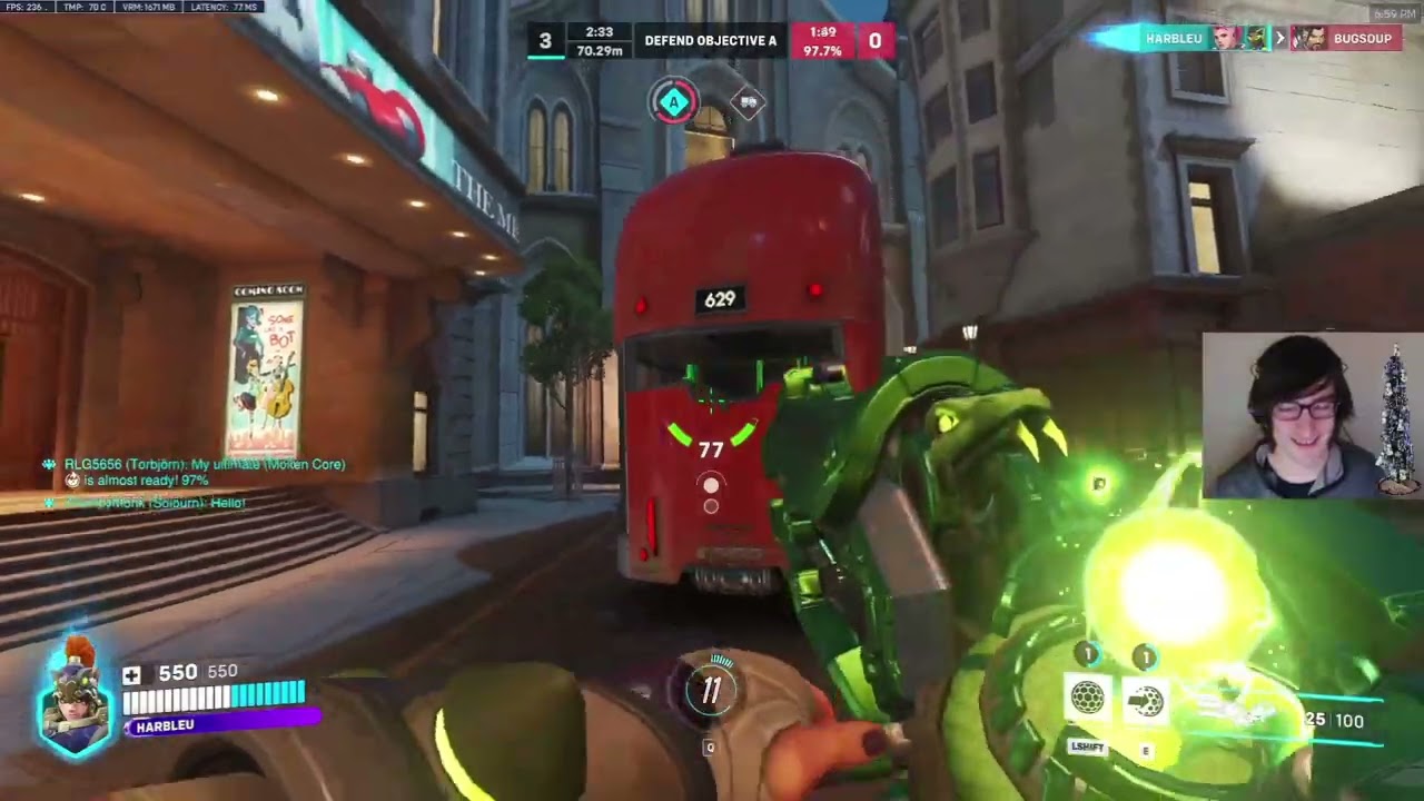 36-1! HARBLEU DOMINATING ZARYA GAMEPLAY - OVERWATCH 2 SEASON 14