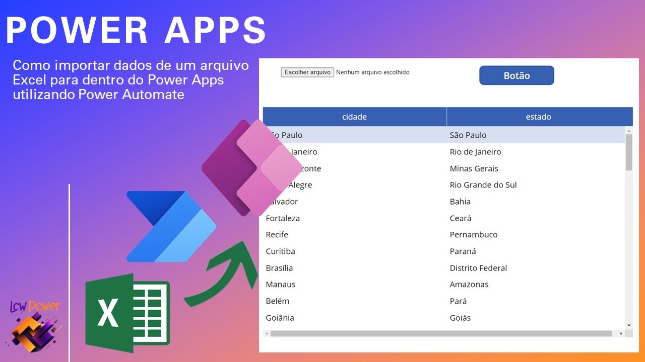 [Power Apps] - Como importar dados de um arquivo Excel para dentro do Power Apps com Power Automate