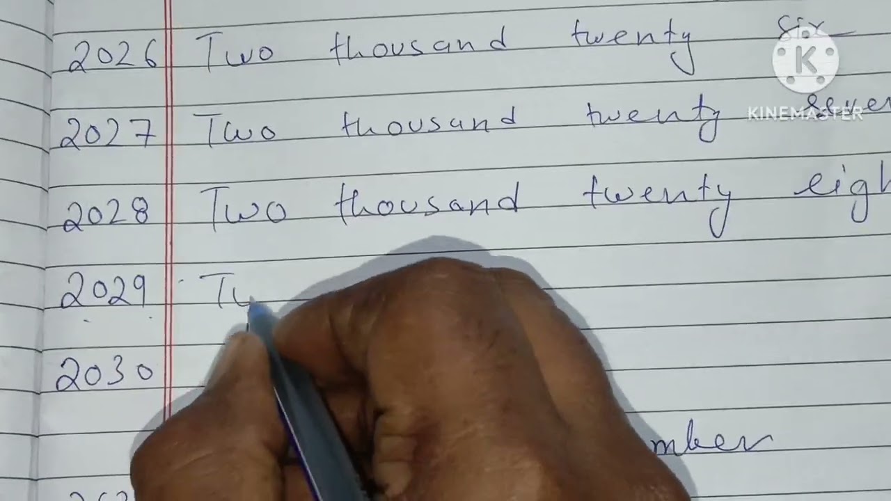 Write in words from 2021 to 2030 @kidsnewsbharat @kidsnewsbharat 