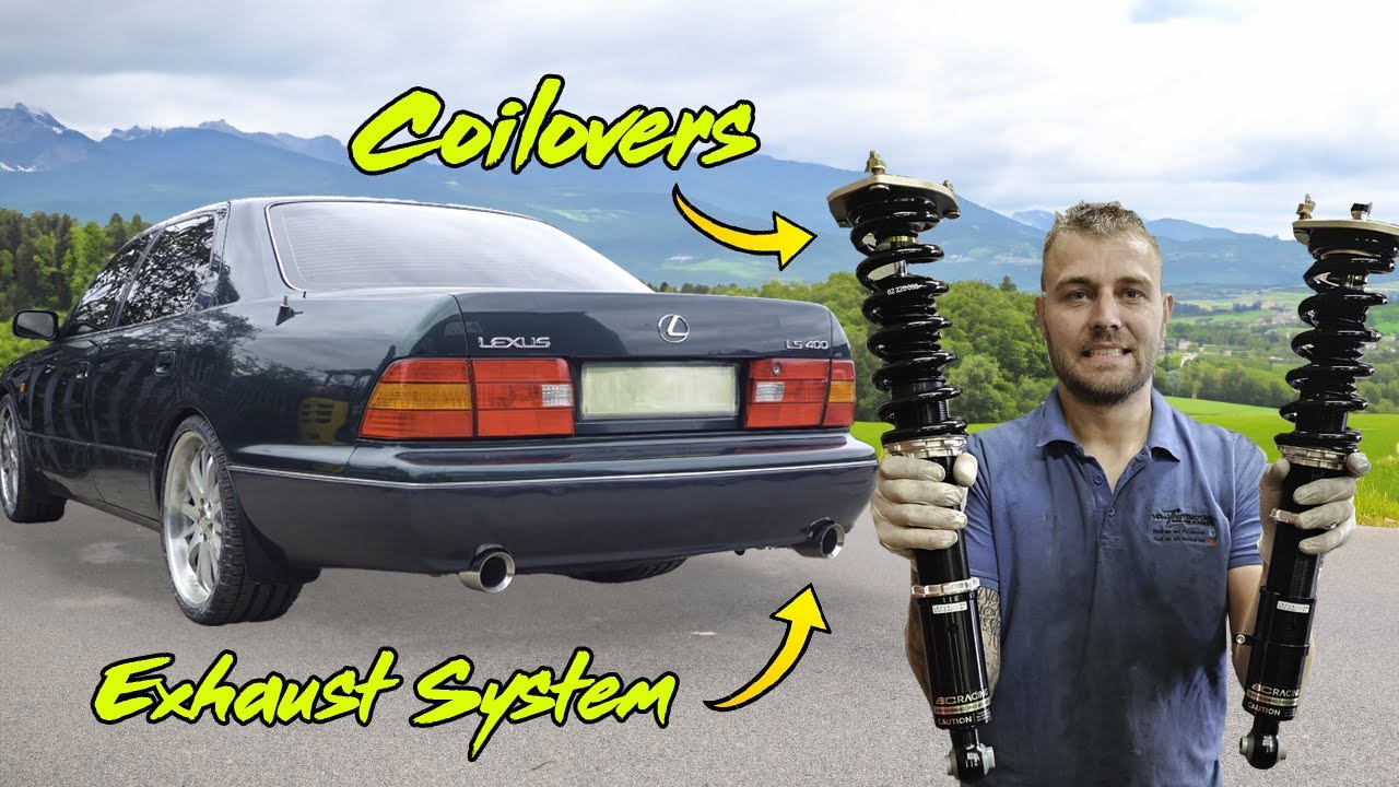 Lexus LS400 EPIC Exhaust And BC Racing Coilover Suspension Upgrade 🔥