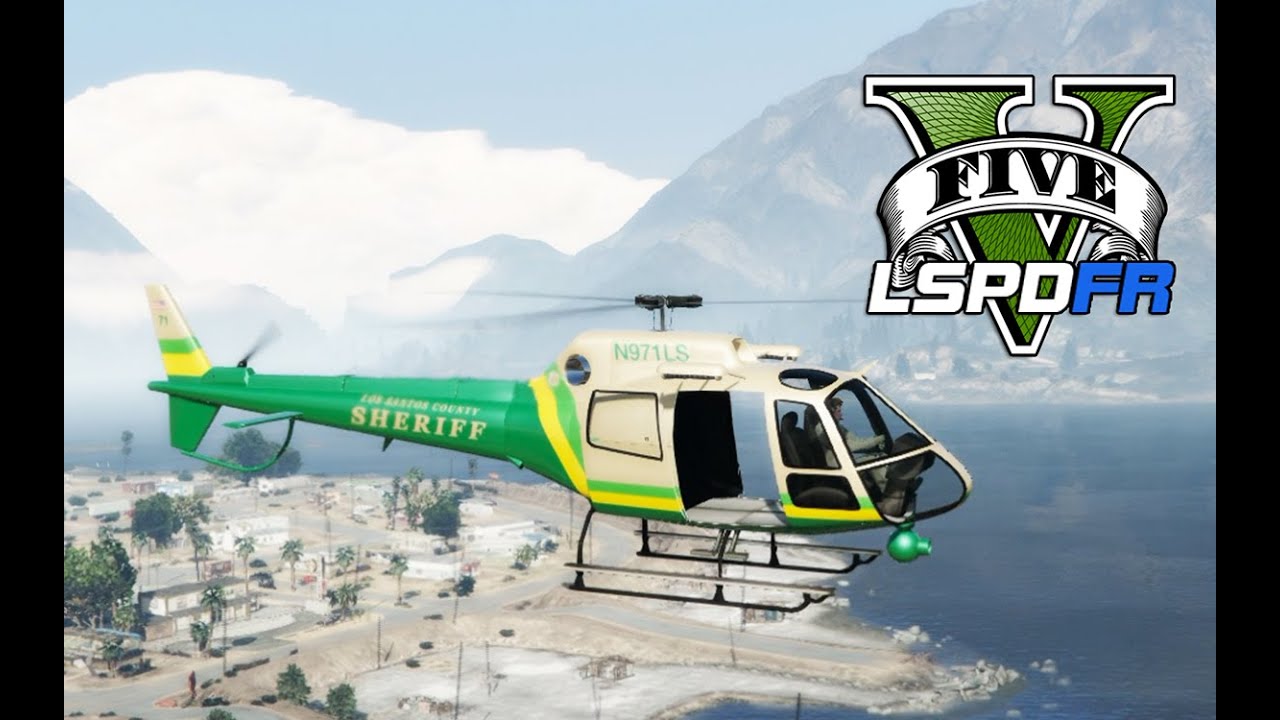 GTA 5 - LSPDFR Ep34 - Sheriff Helicopter Patrol in Sandy Shores