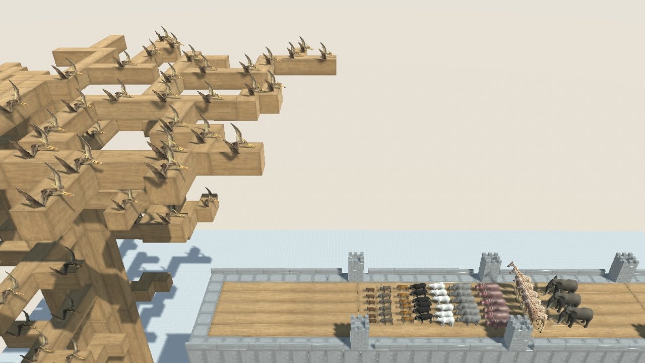 Flying PTERANODON Big Army vs Faction Army from ALL UNITS Animal Revolt Battle Simulator