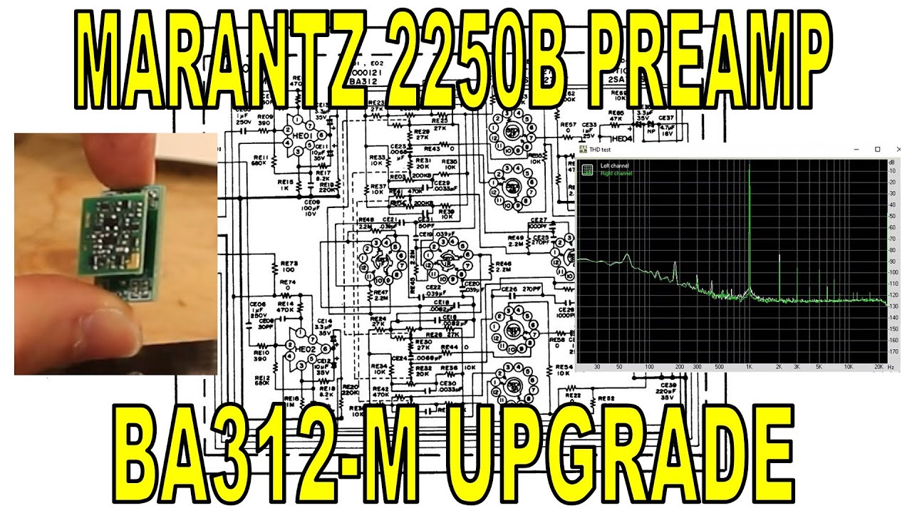 Marantz 2250B Sparkos Labs BA312-M Upgrade! Great Results! (plus phono preamp rebuild, cleaning)
