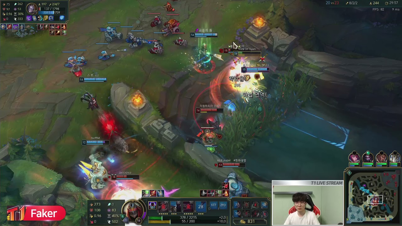 Faker playing zed like a true shadow assassin