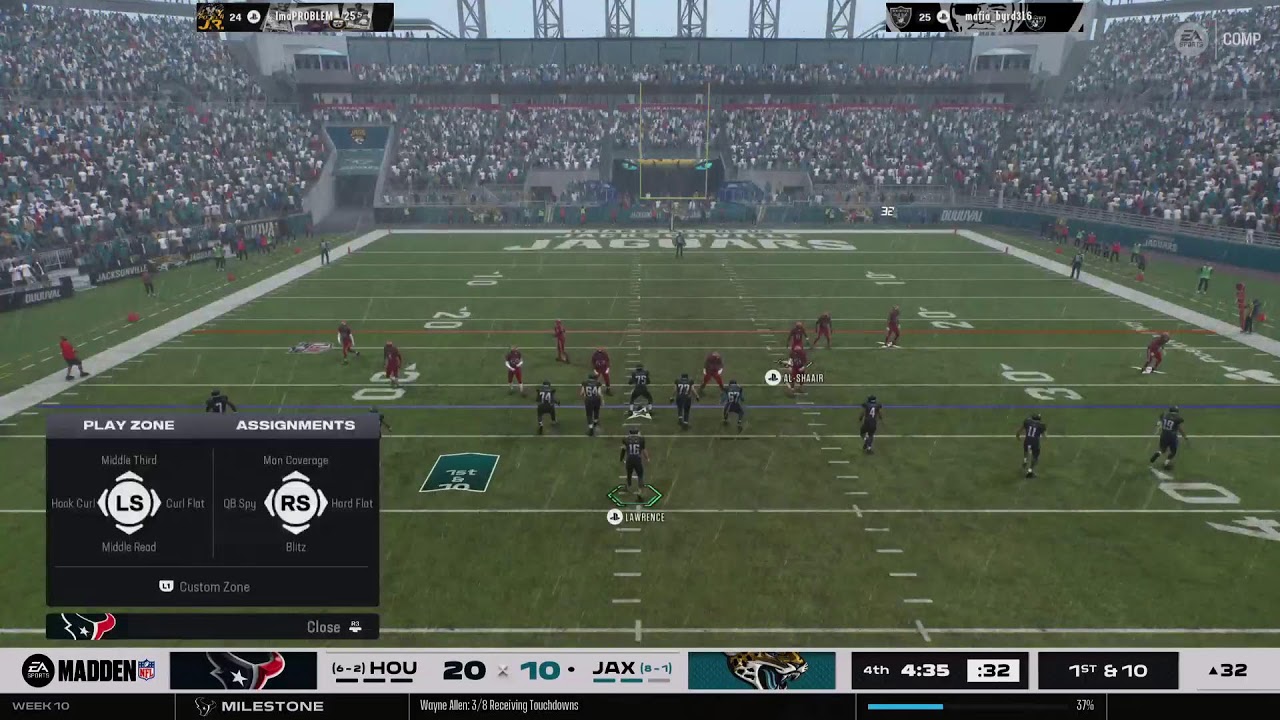 Pandemic Ballers III Lg S4 Wk 10 @ Jaguars mafia_byrd316