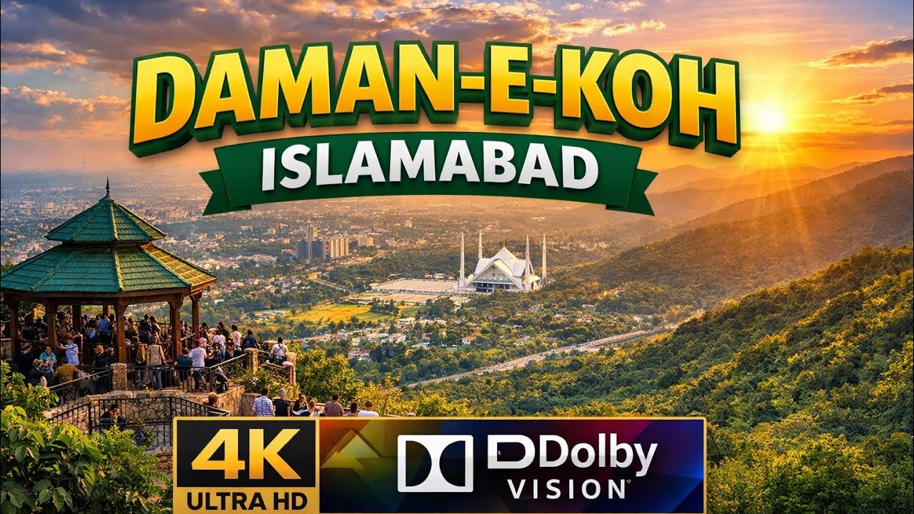Daman-e-Koh Islamabad in 4K Dolby Vision | Stunning Margalla Hills View 🇵🇰 #islamabad #trave