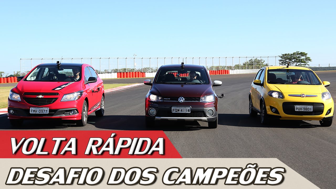 VW GOL x FIAT PALIO x CHEVROLET ONIX - VOLTA RÁPIDA COM RUBENS BARRICHELLO #45 |ACELERADOS