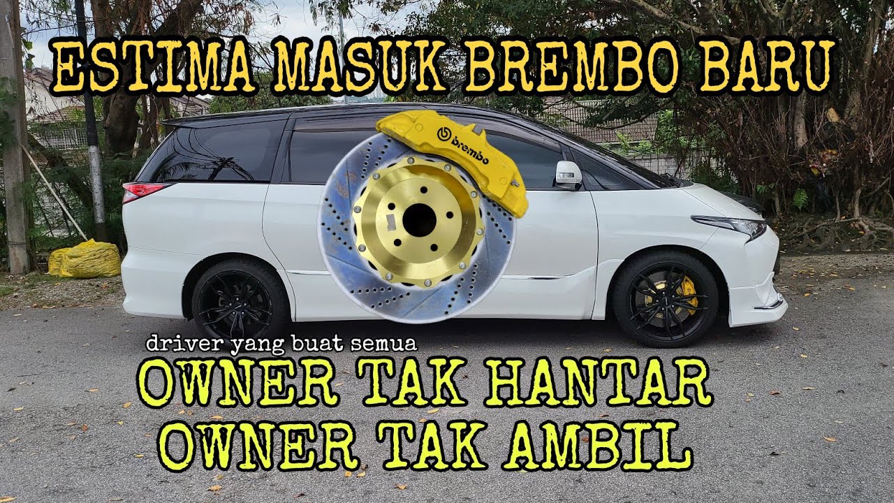 BREMBO 380mm ESTIMA!! OWNER TAK AMBIL