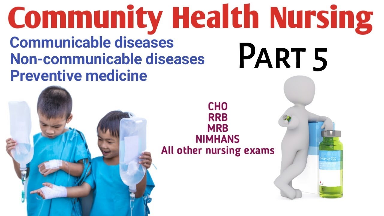 Communicable diseases | Non communicable diseases | Community Health Nursing Part 5