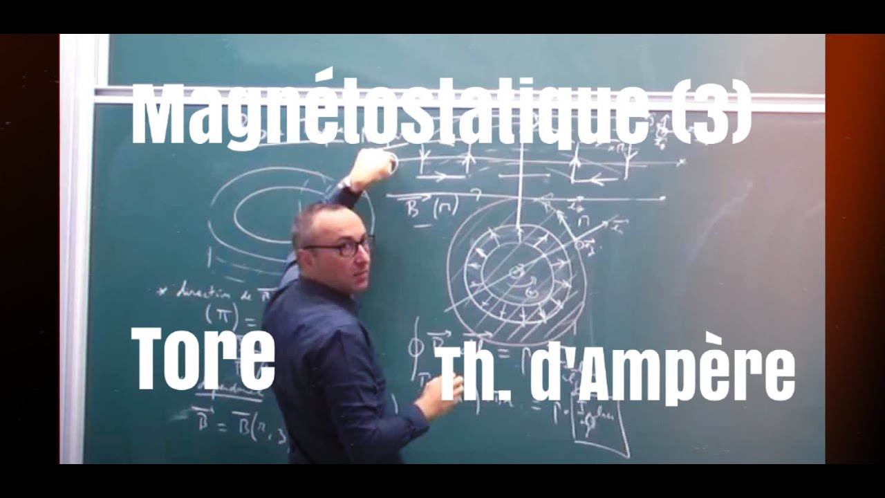 MP/PC/PSI Magnétostatique -Théorème d'ampère (3/5)- champ B créé par un tore