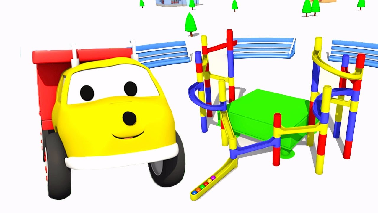 Playing with marbles : learn colors with Ethan the Dump Truck 🚛 Educational cartoons for kids  🚛