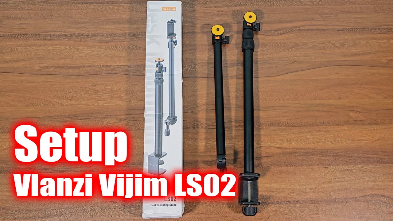 Ulanzi Vijim LS02 camera desk mount stand with auxiliary holding arm