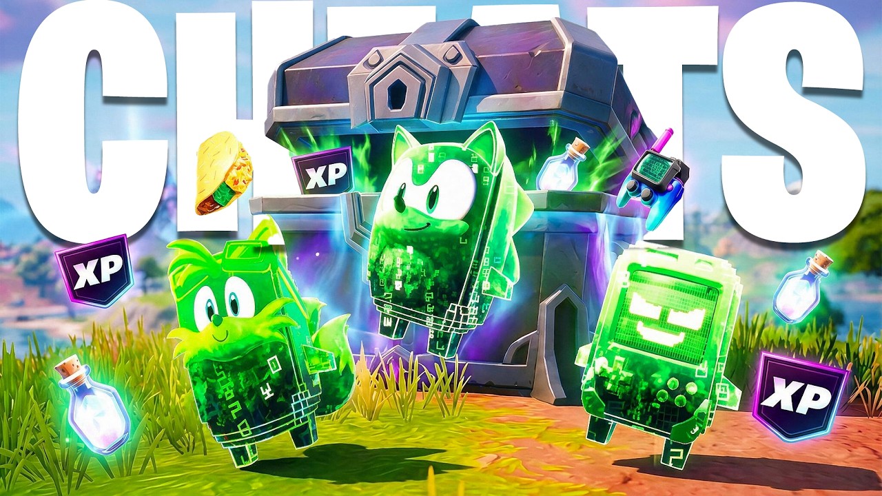 Fortnite - All Lobby CHEAT CODES to get FREE SPRITES & ITEMS in Chapter 7 Season 4! (Tutorial)