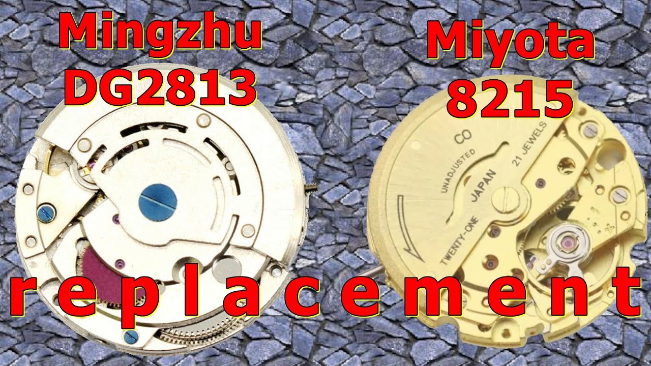Замена механизма наручных часов Mingzhu DG2813 на Miyota 8215 НЕВОЗМОЖНА?