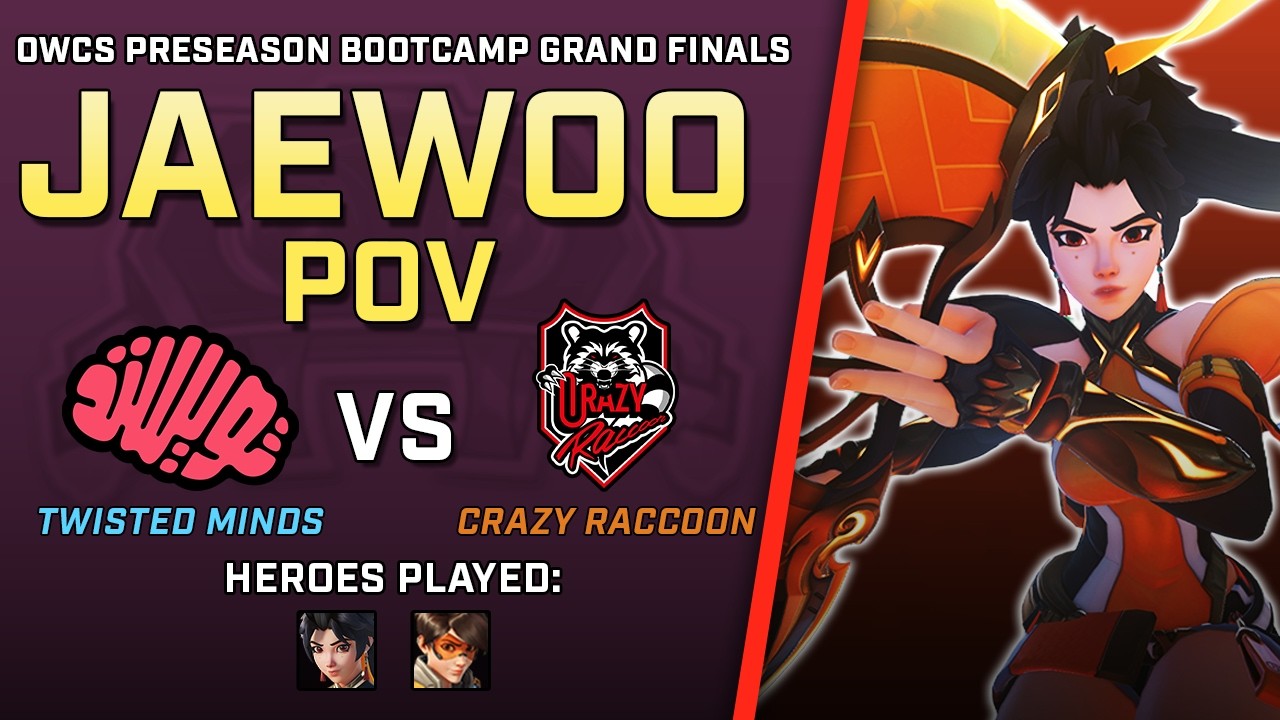 [ JaeWoo ] RISING to the Top | Twisted Minds vs Crazy Raccoon | OWCS Preseason Bootcamp