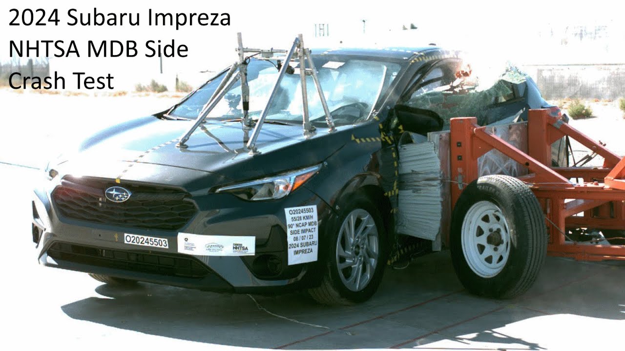 2024 Subaru Impreza NHTSA MDB Side Crash Test