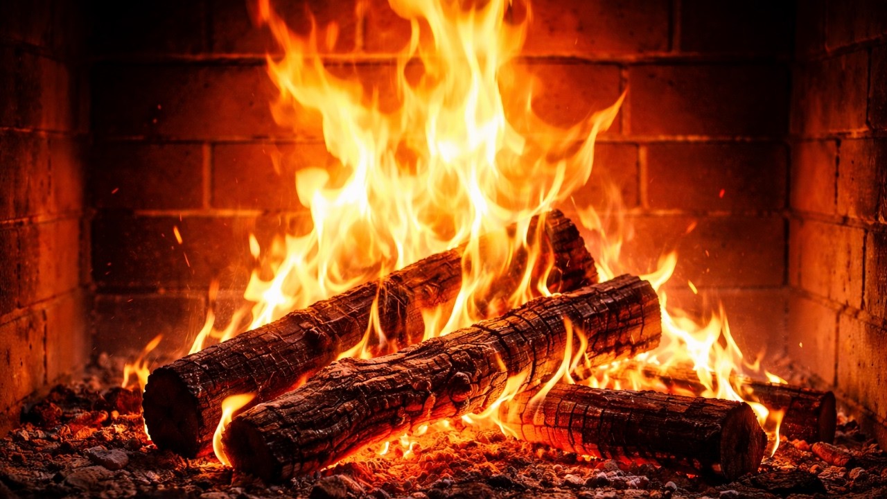 3 Hours of Relaxing Fireplace Sounds 🔥 Crackling Fire for Deep Sleep, Relaxation & Study Focus