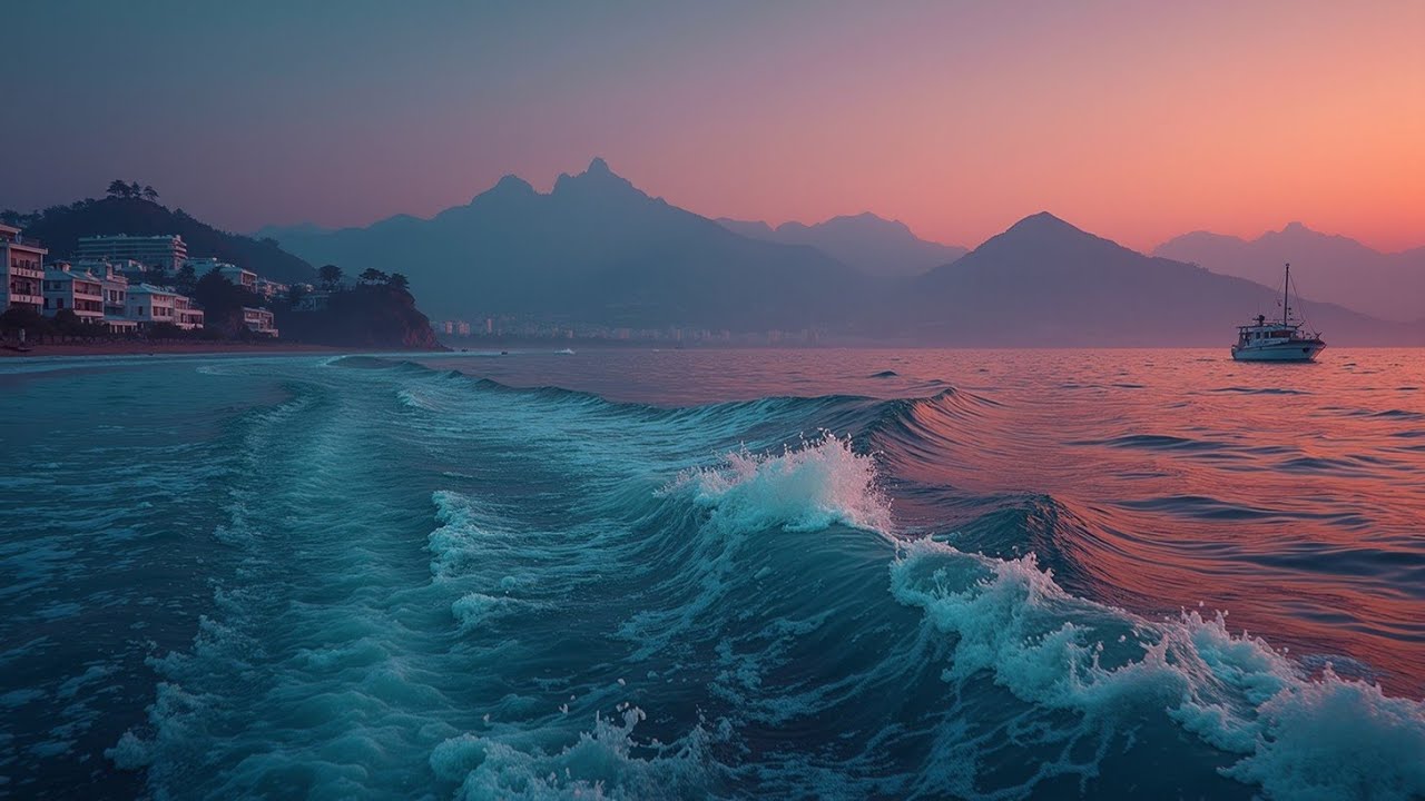 Ambient Deep Chill Music &ndash; Peaceful Beach Sunset for Stress Relief & Mindful Concentration