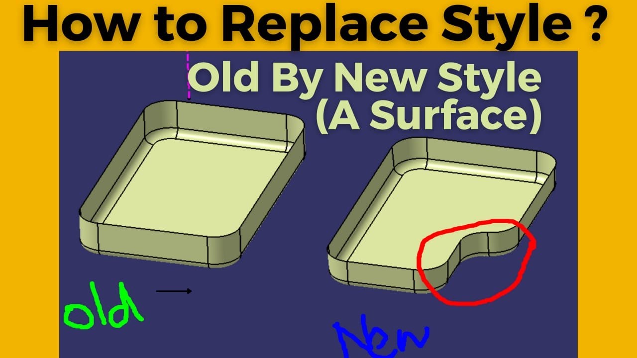 Class A Surface Style Replacement | Surface Replace in Catia | 