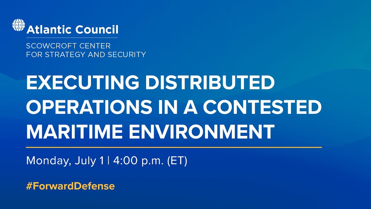 Executing distributed operations in a contested maritime environment