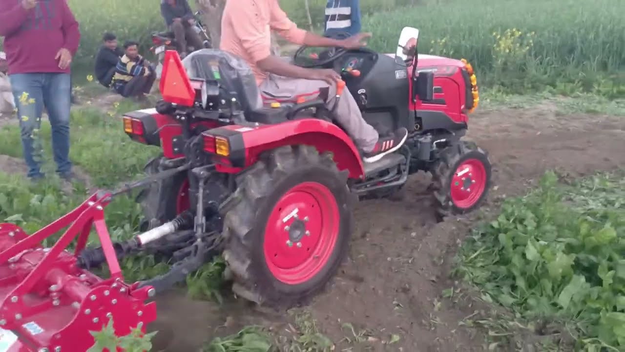 MAHINDRA OJA 2121 with 3ft ROTAVATOR  #mahindra