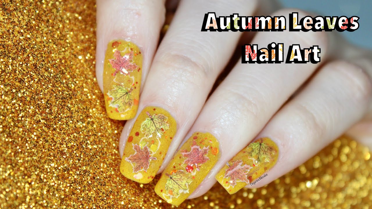 Autumn Leaves Nail Art 🍂 || Easy Nail Polish Design at Home 
