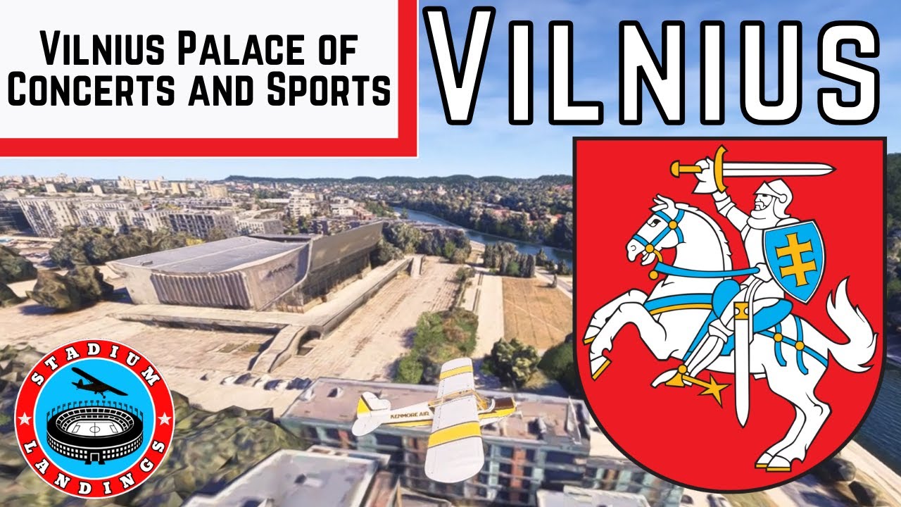 Vilnius Palace of Concerts and Sports - Microsoft Flight Simulator 2024 STADIUM LANDING!