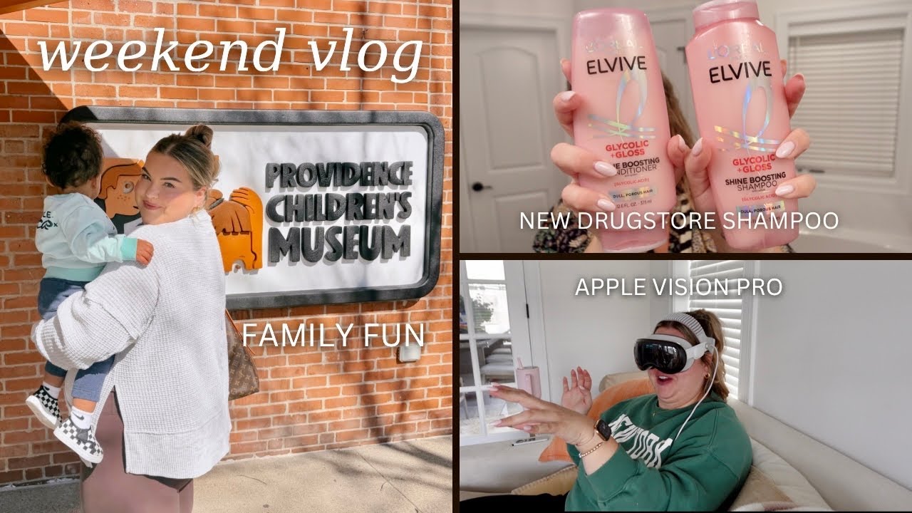 new drugstore hair favorite + family weekend fun! vlog
