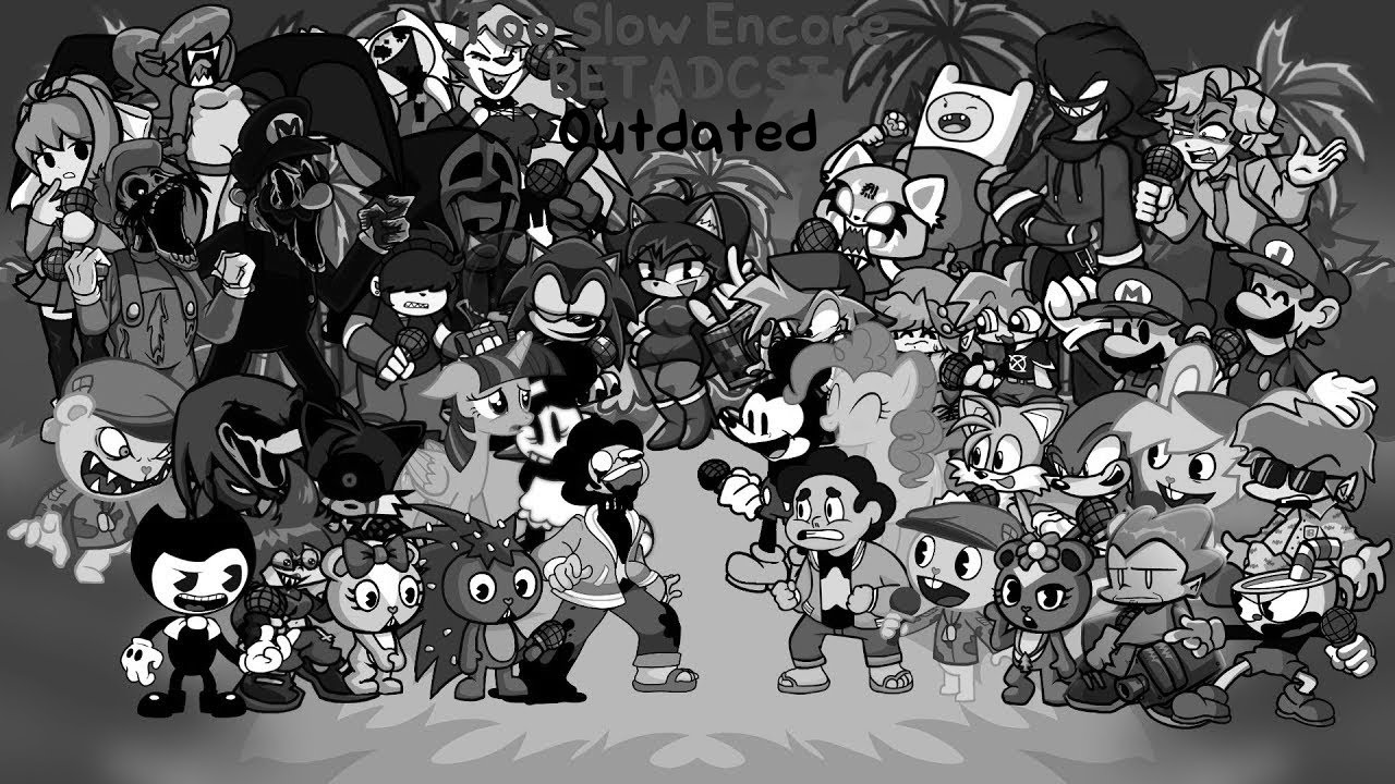 Friday Night Funkin': Too Slow Encore But Every Turn A Different Character Sings It! (Outdated)